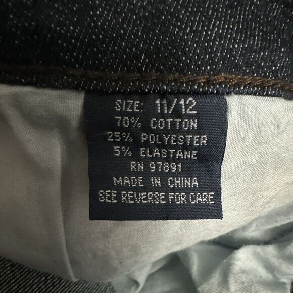 Old Skool Womens Flap Pocket Dark Jeans size 10 - Picture 11 of 12